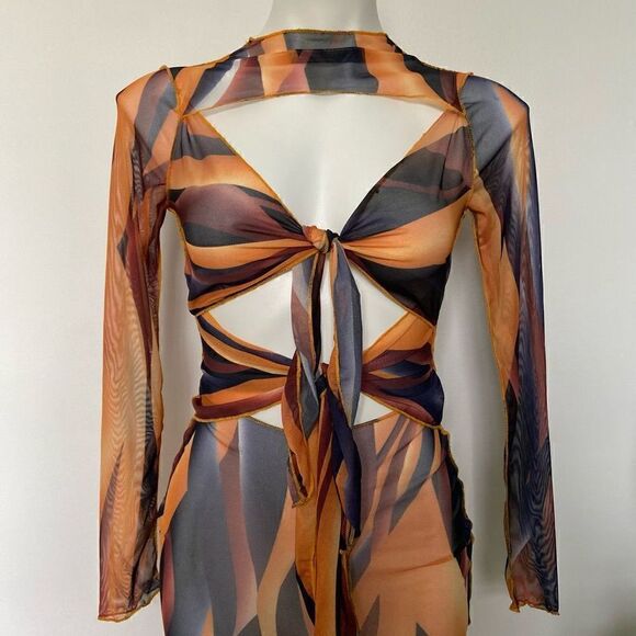 Fashion Nova All Talk Mesh Mini Dress - Picture 6 of 10